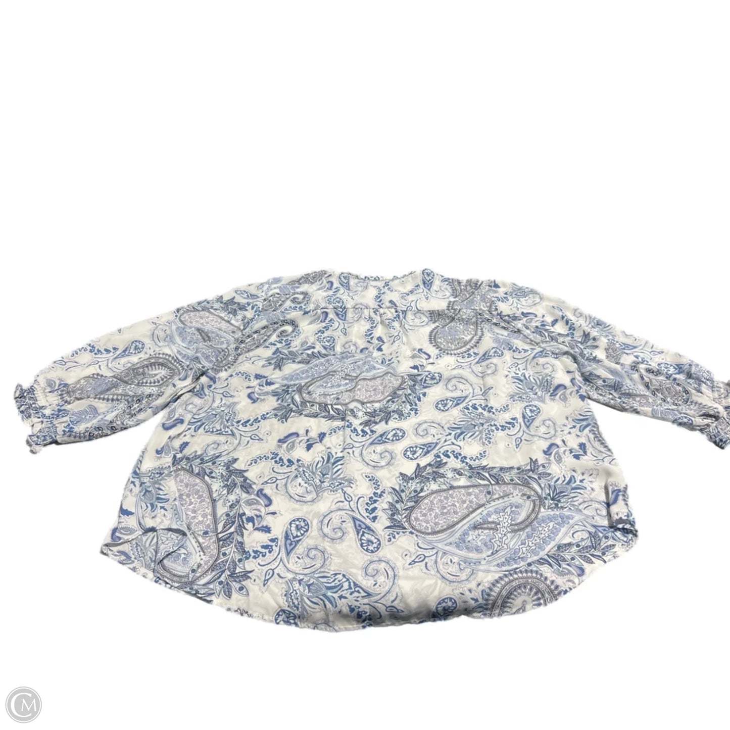 Top Long Sleeve By Cynthia Rowley In Paisley Print, Size: 3x