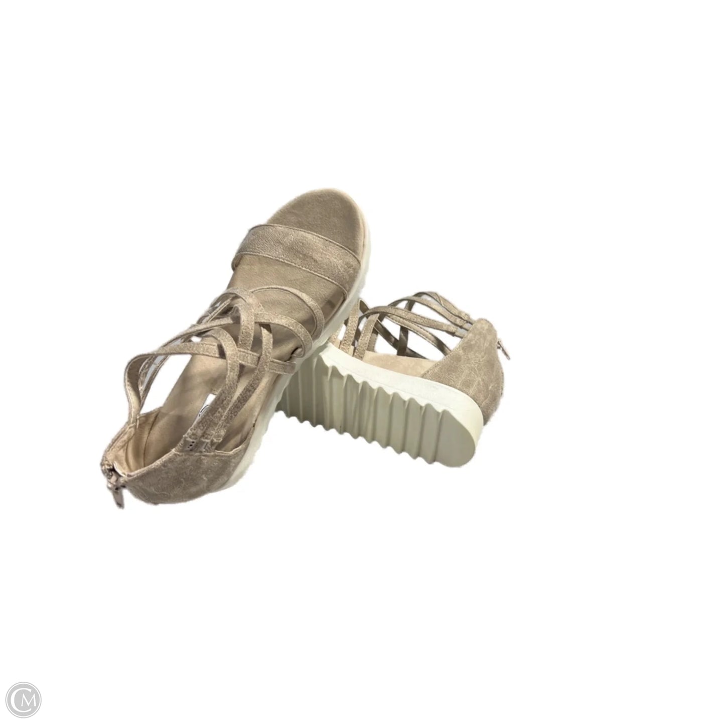 Sandals Heels Platform By Very J In Tan, Size: 7