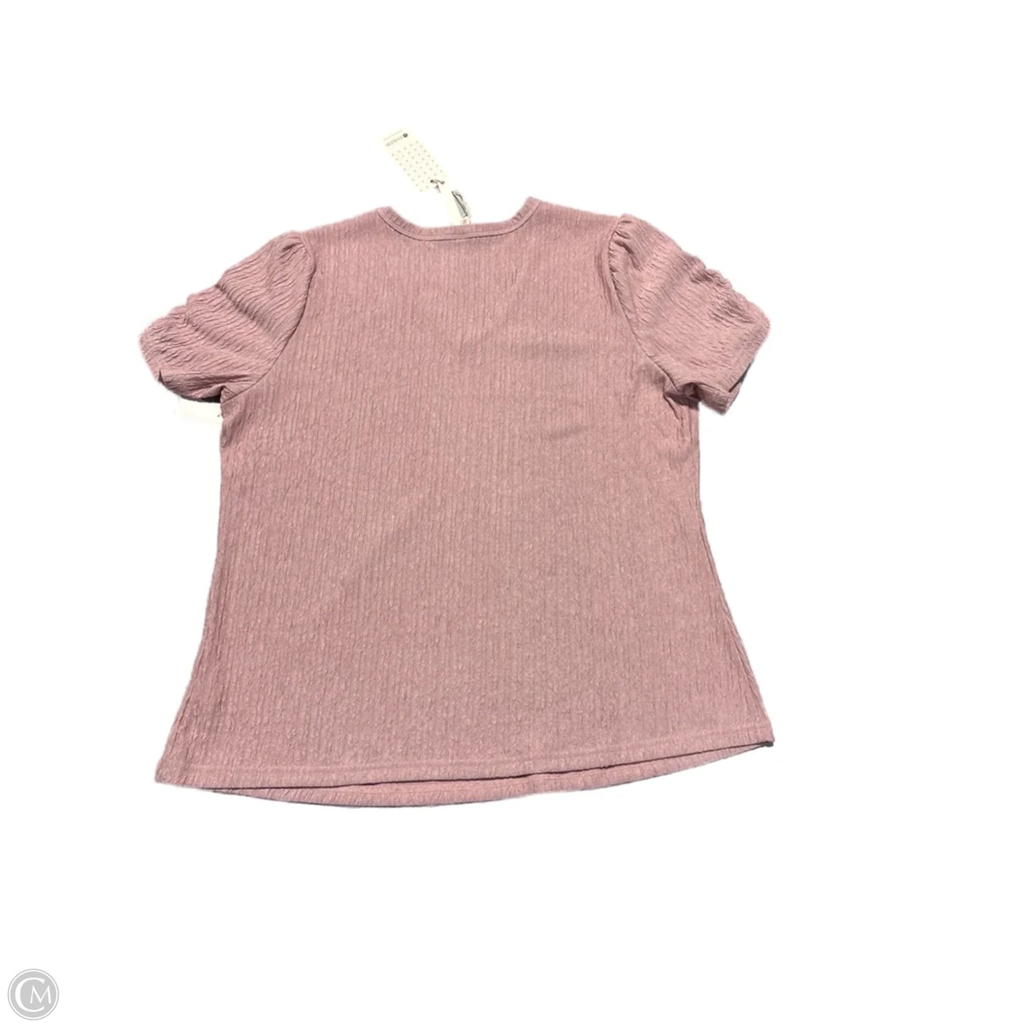 Top Short Sleeve By Cme In Pink, Size: 2x