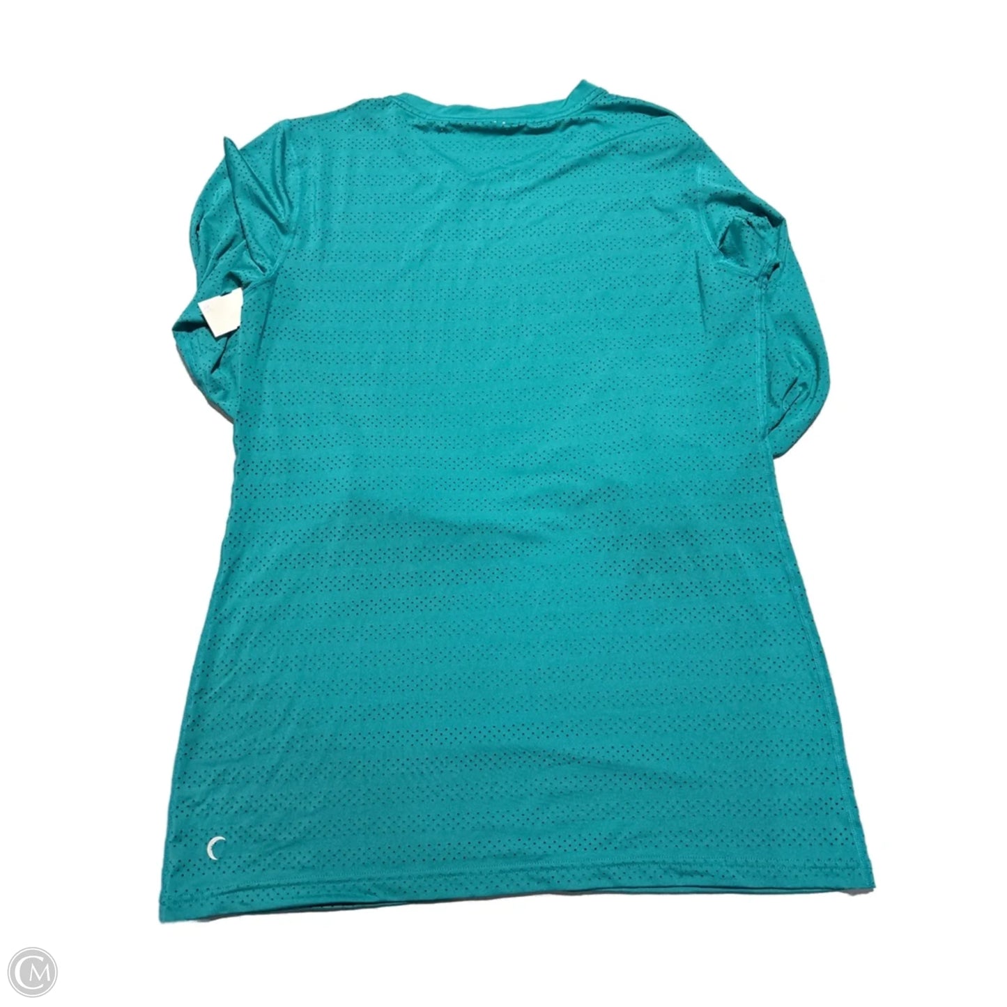 Athletic Top Long Sleeve Collar By Zyia In Green, Size: 3x