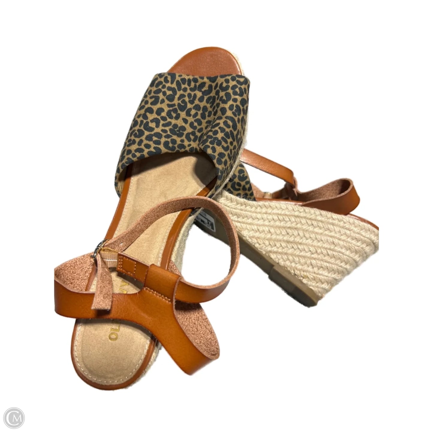 Shoes Heels Wedge By Old Navy In Animal Print, Size: 9.5