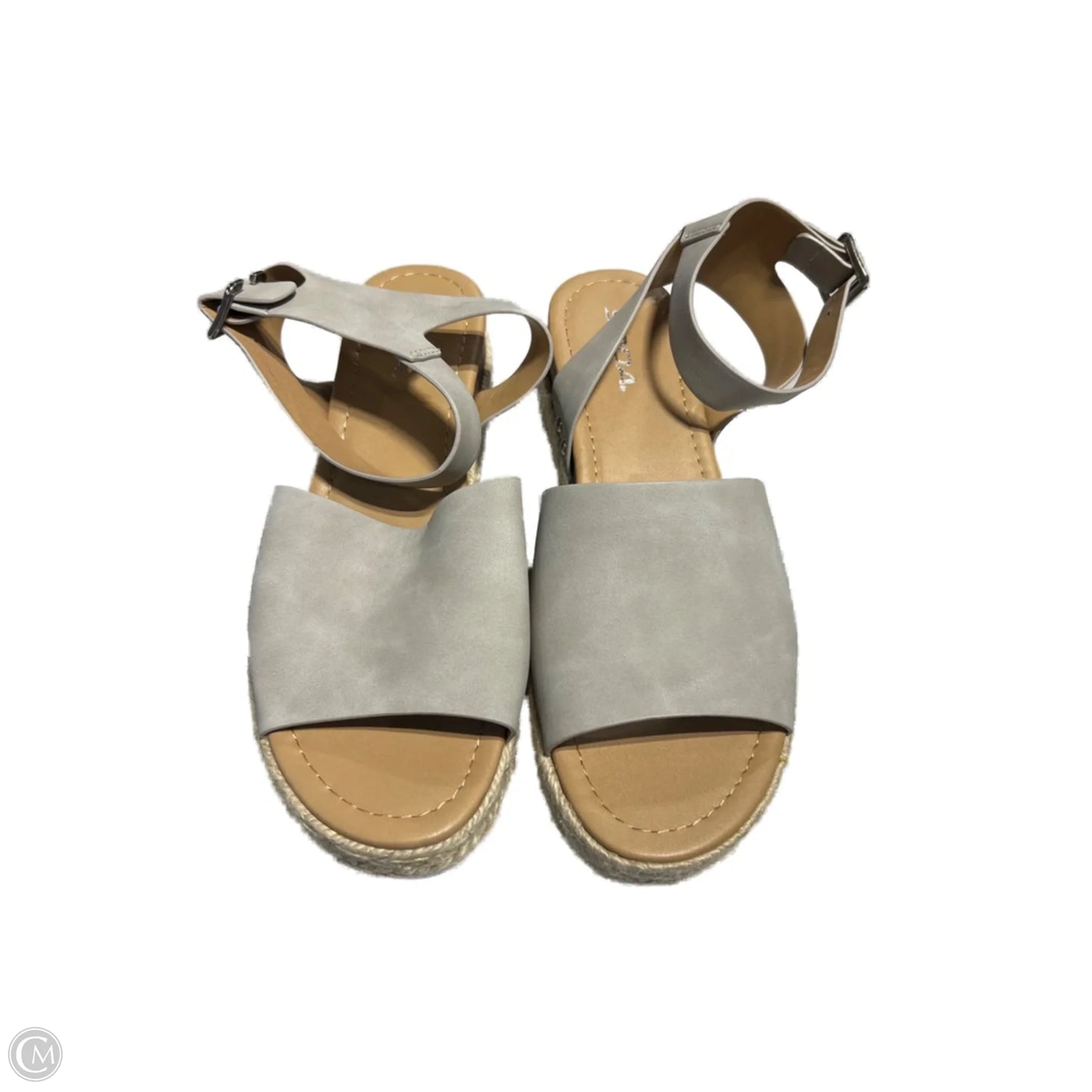 Shoes Heels Wedge By Soda In Beige, Size: 10