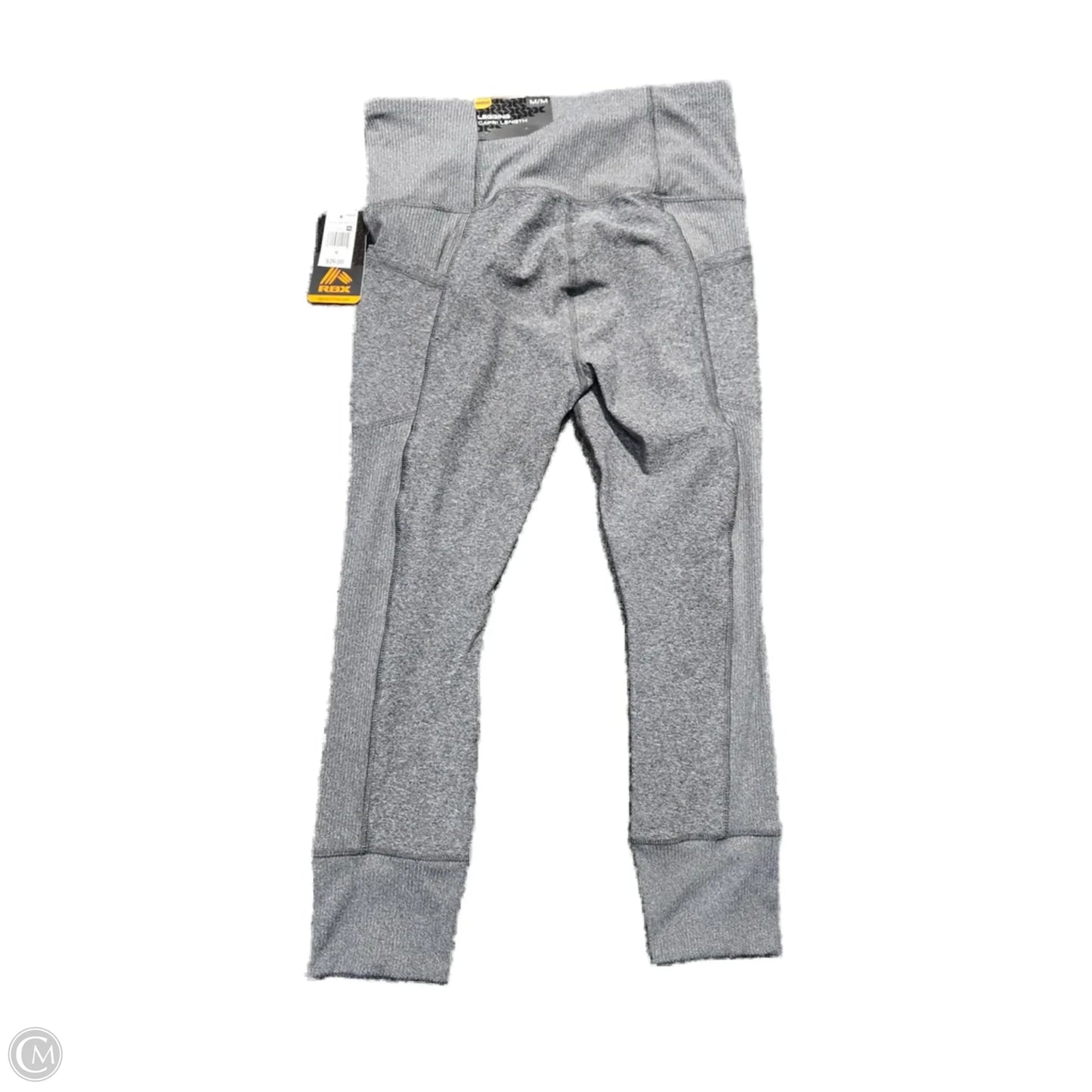 Athletic Leggings By Cmf In Grey, Size: M