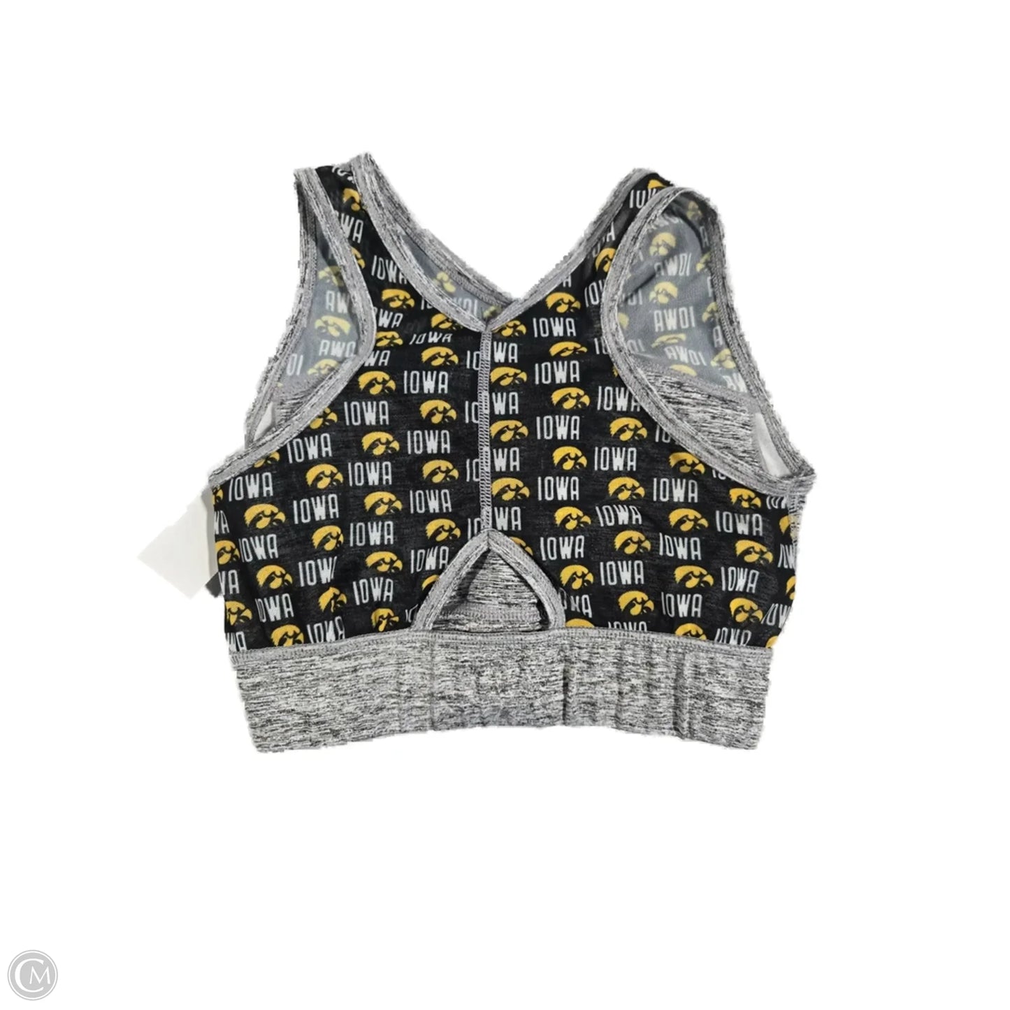 Athletic Bra By Cme In Black & Grey, Size: M