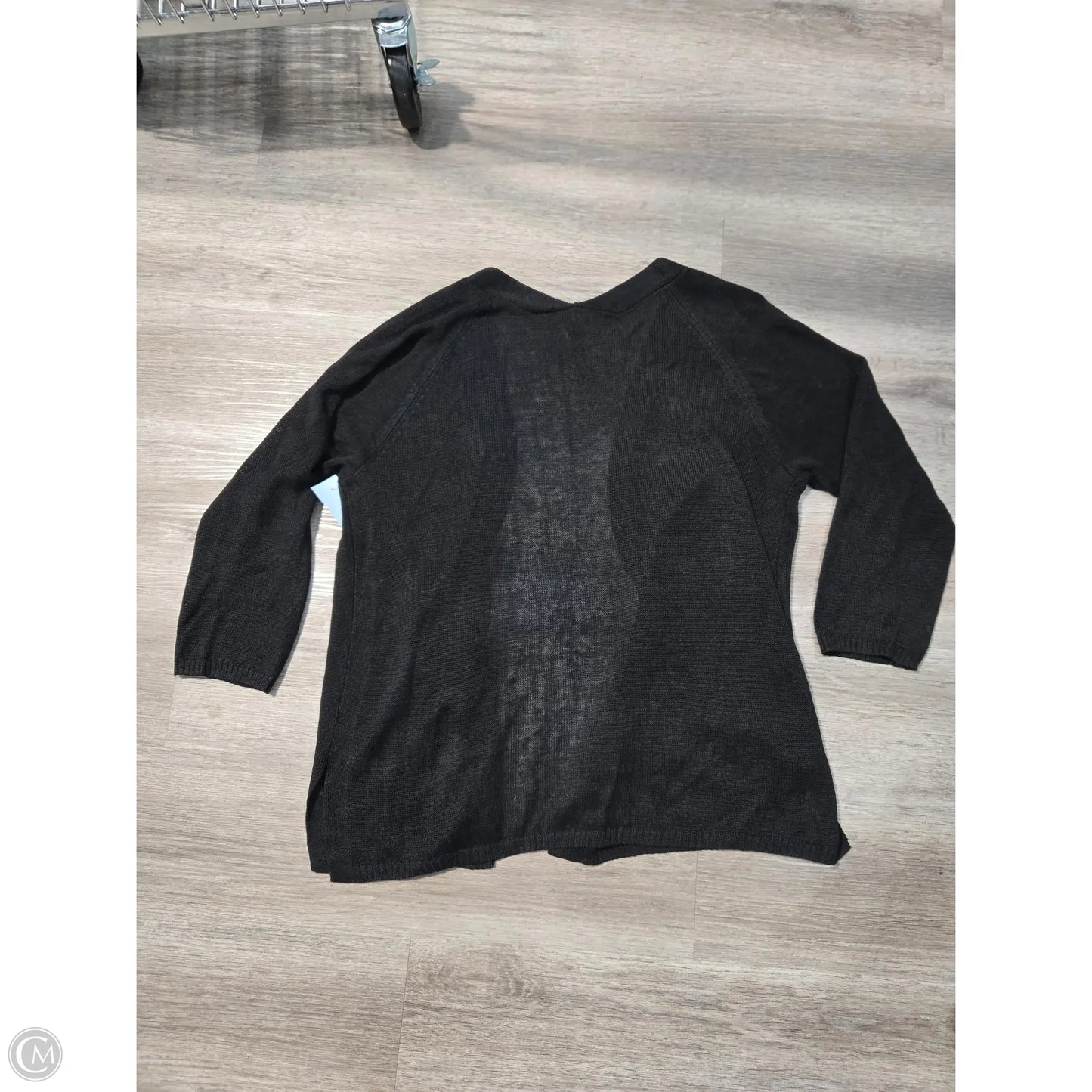 Sweater Cardigan By Talbots In Black, Size: Xl