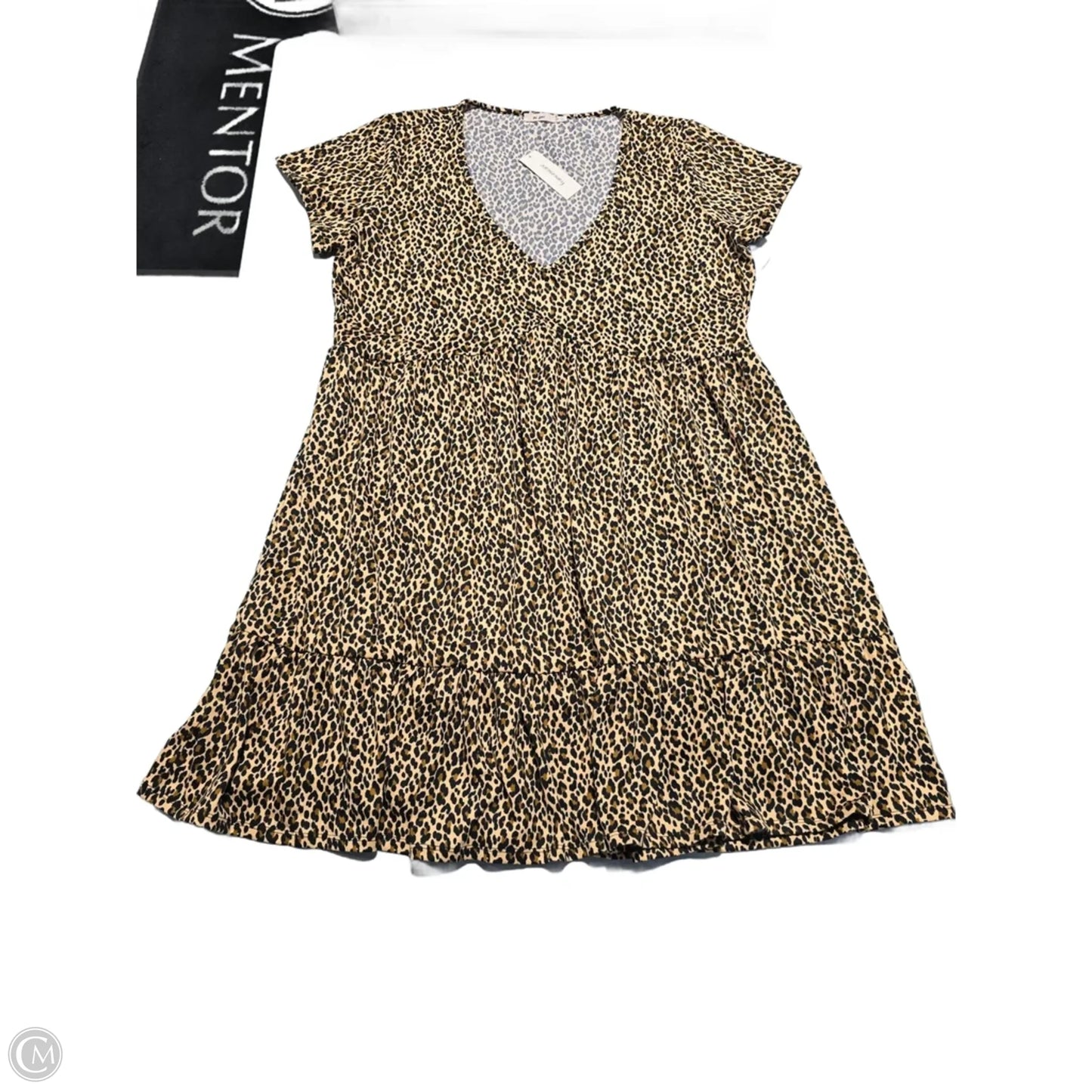 Dress Casual Midi By Francesca's In Animal Print, Size: 1x