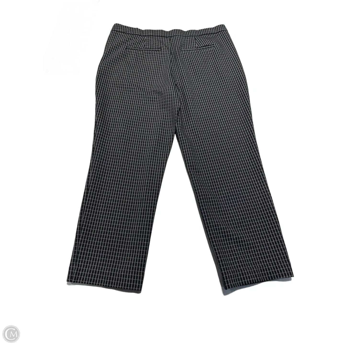 Pants Cropped By Liverpool In Plaid Pattern, Size: 12