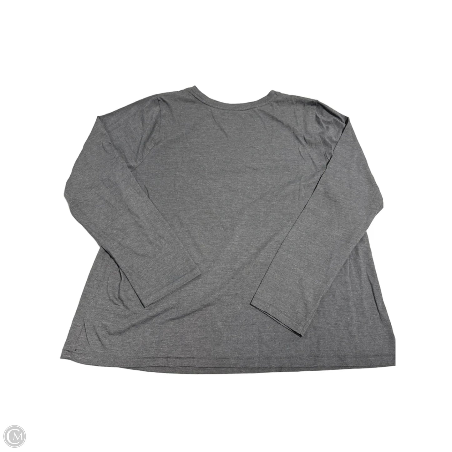 Top Long Sleeve By Sonoma In Grey, Size: Xxl