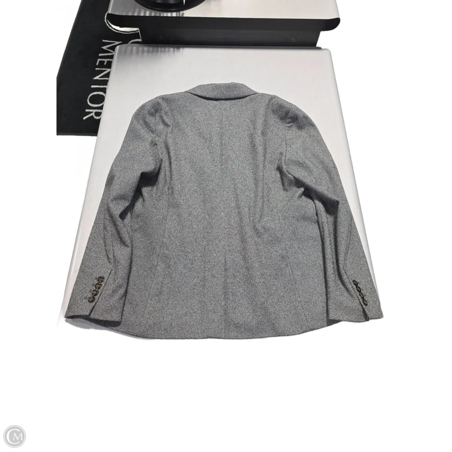 Blazer By Ann Taylor In Grey, Size: 16