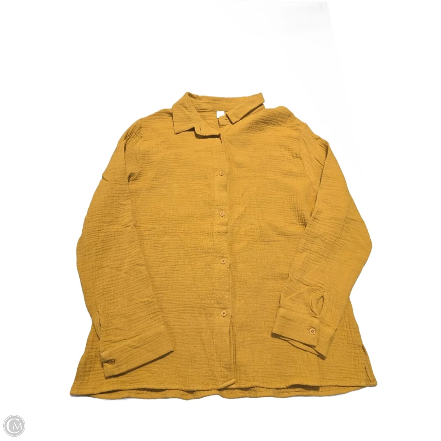 Top 2pc Long Sleeve By Nordstrom In Yellow, Size: L