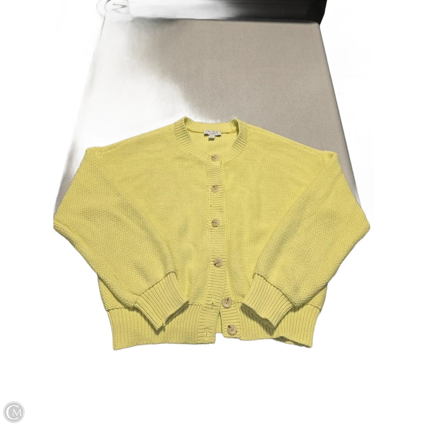 Cardigan By Ann Taylor In Yellow, Size: L
