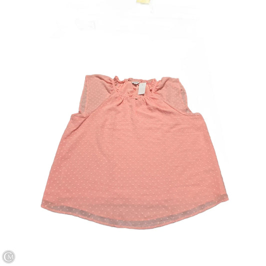 Top Sleeveless By J. Crew In Coral, Size: Xl