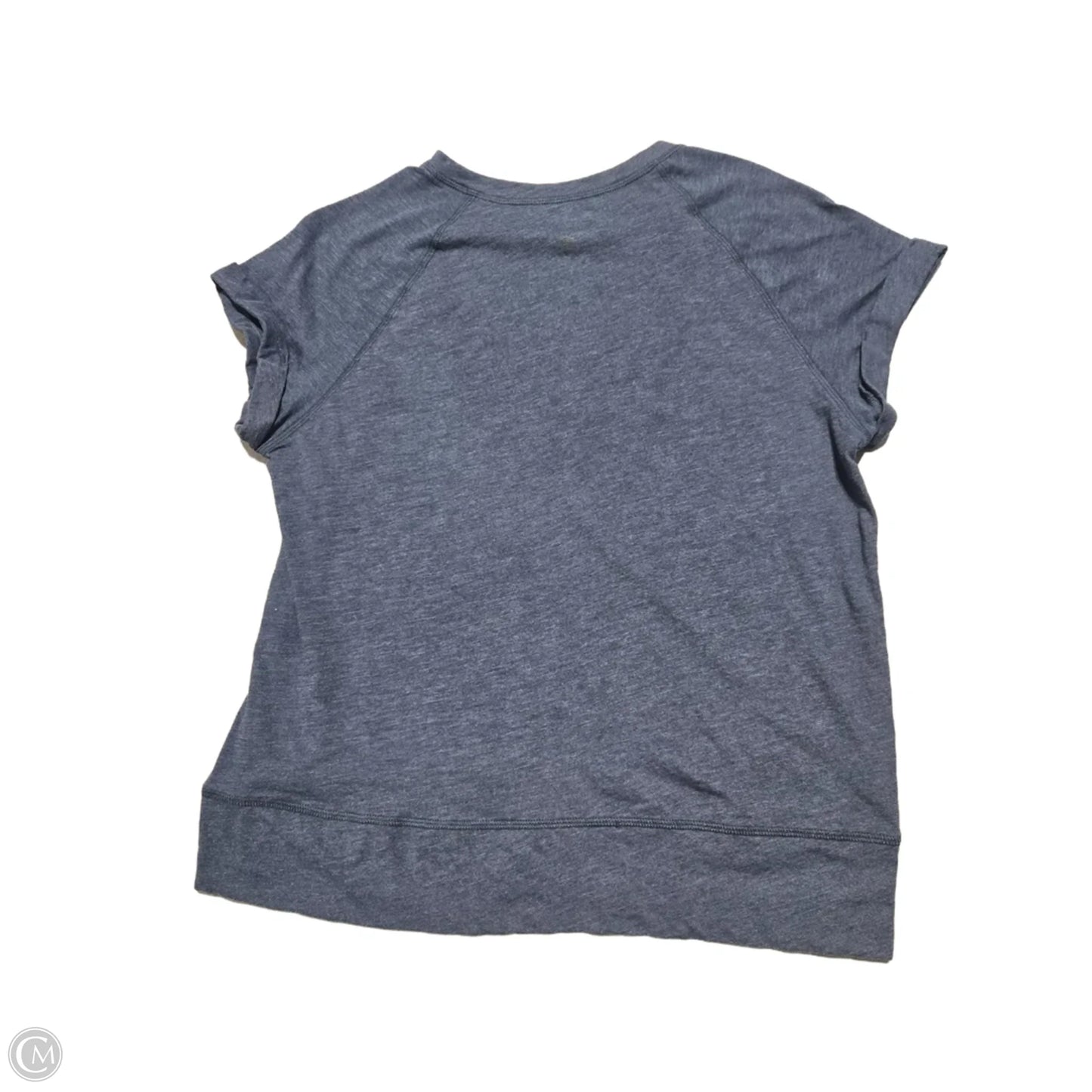 Athletic Top Short Sleeve By Eddie Bauer In Blue, Size: L