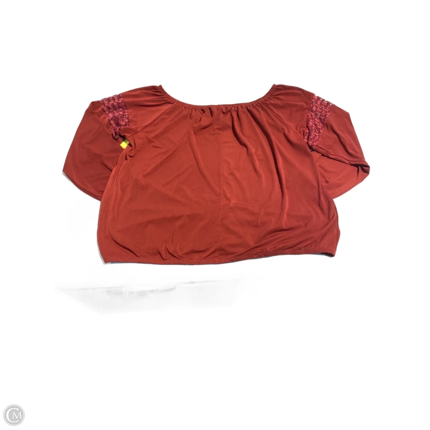 Top 3/4 Sleeve By Lane Bryant In Red, Size: 1x