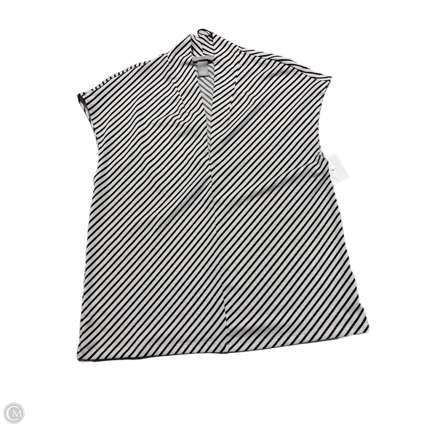 Top Sleeveless Basic By H&m In Striped Pattern, Size: S