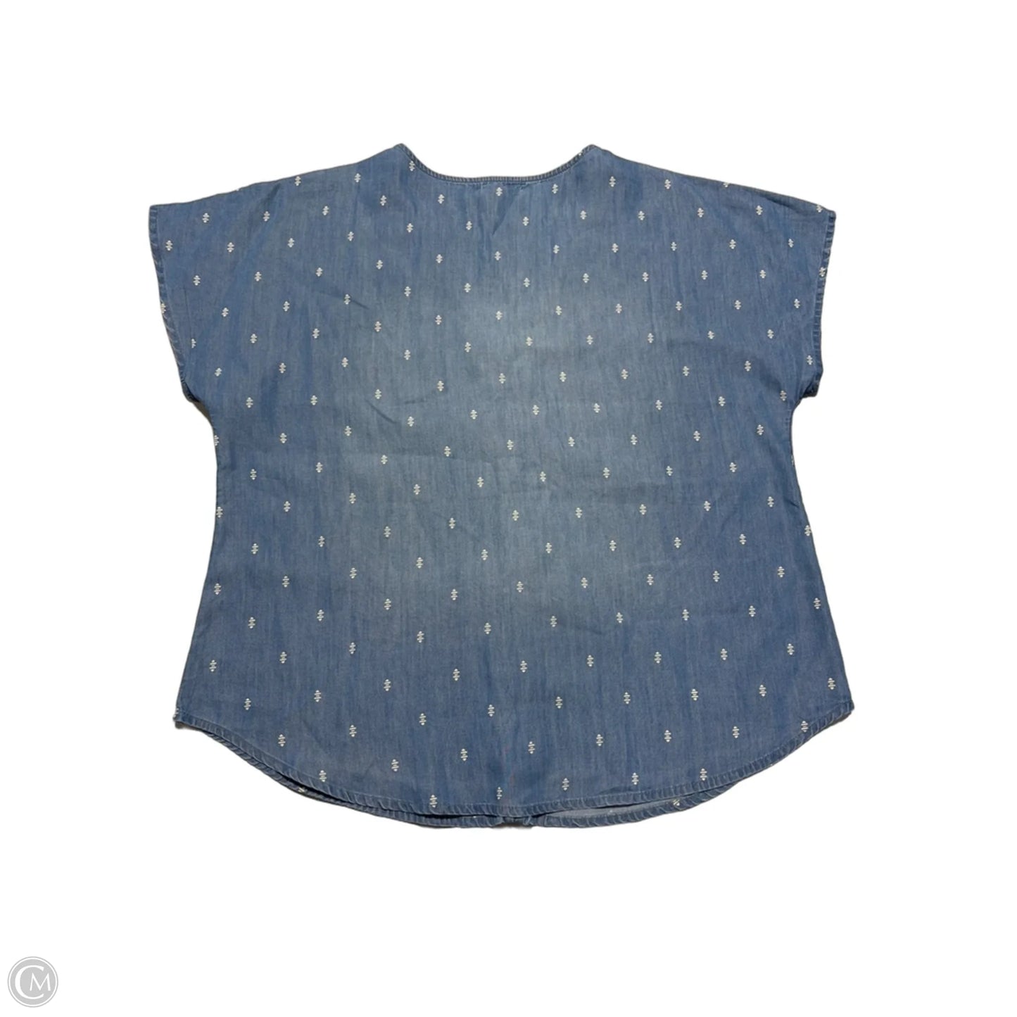 Top Short Sleeve By Maurices In Blue, Size: L
