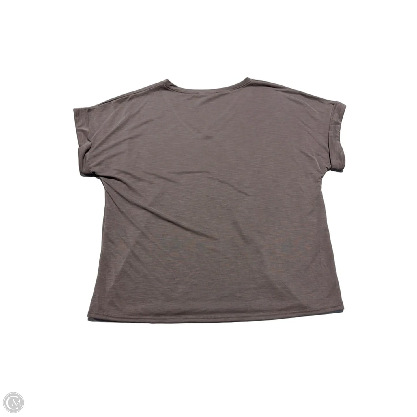 Top Short Sleeve By Green Envelope In Brown, Size: Xl