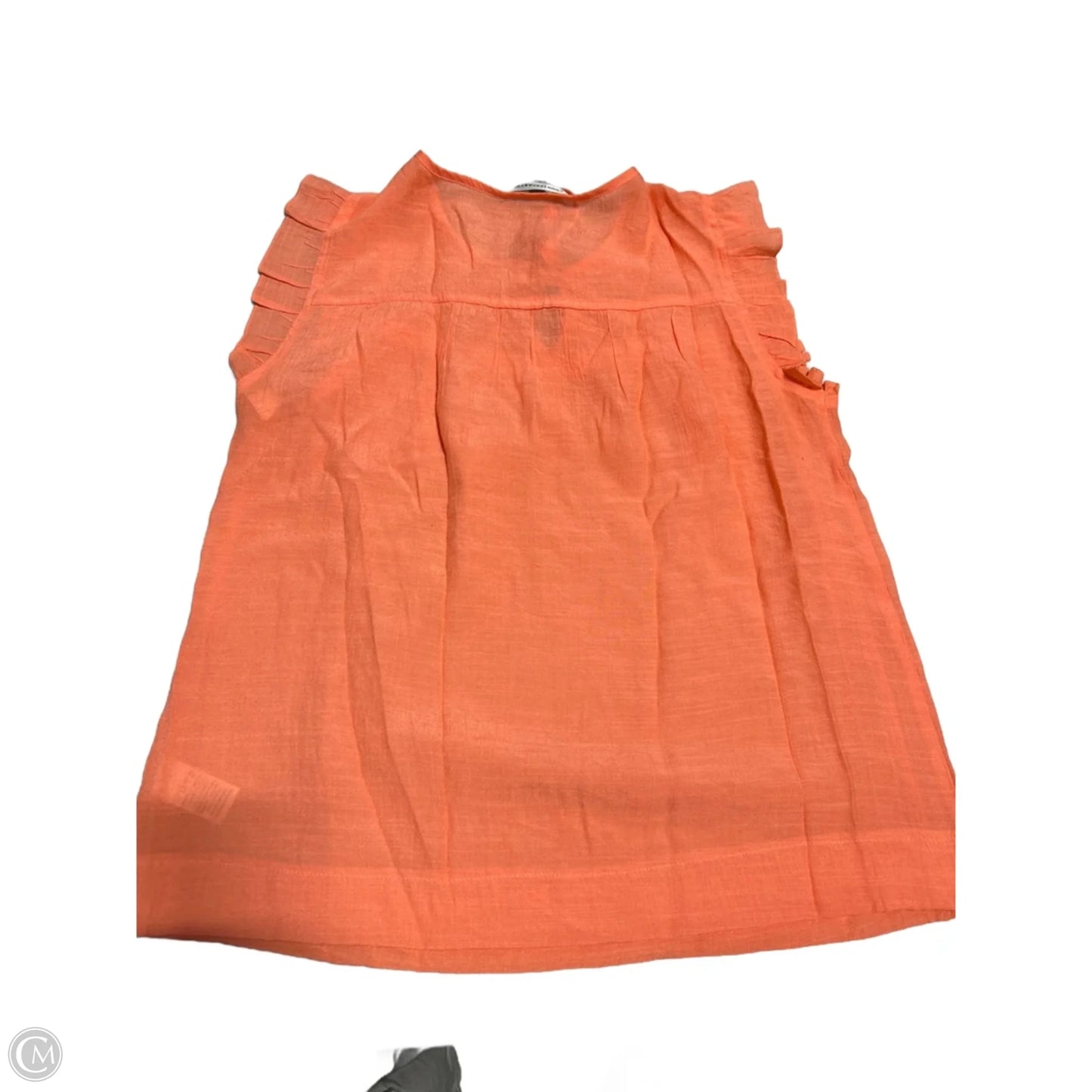 Top Sleeveless By Counterparts In Coral, Size: M