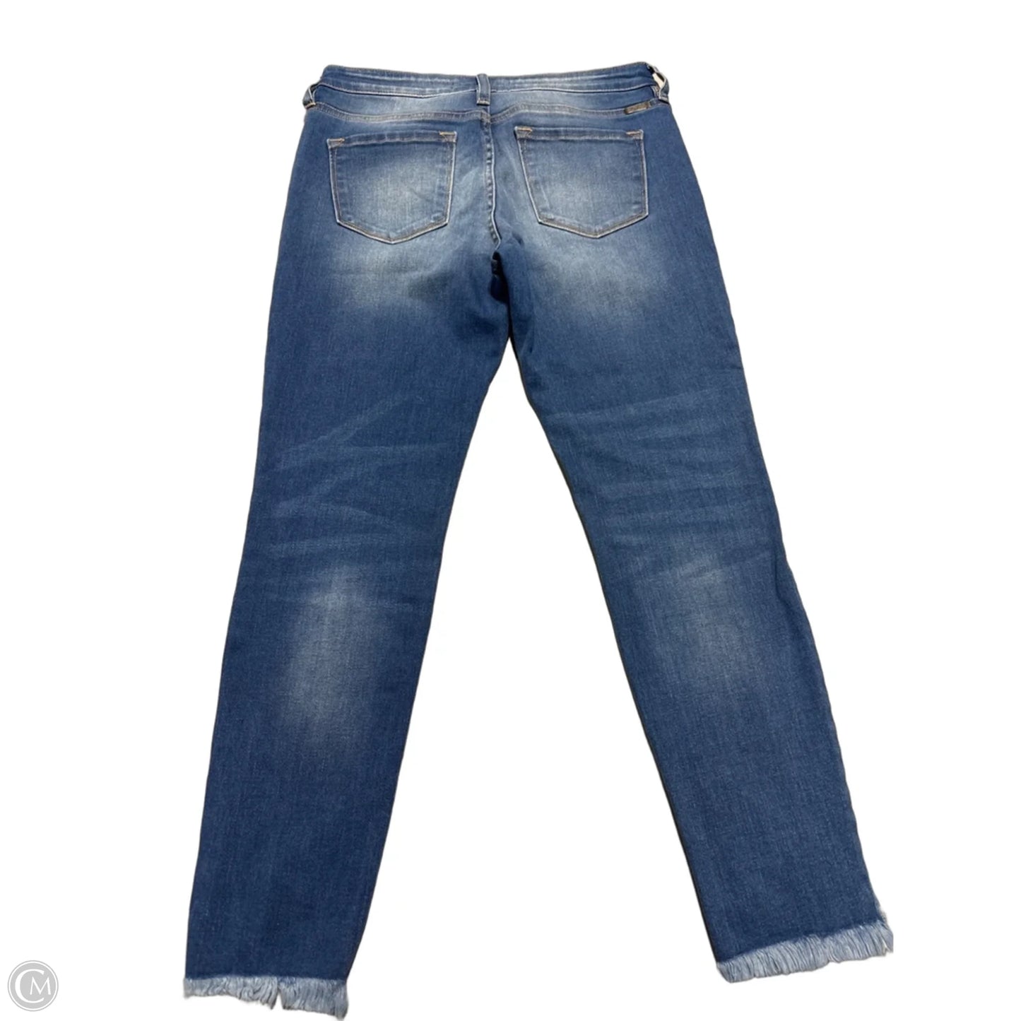 Jeans Flared By Kancan In Blue Denim, Size: 8