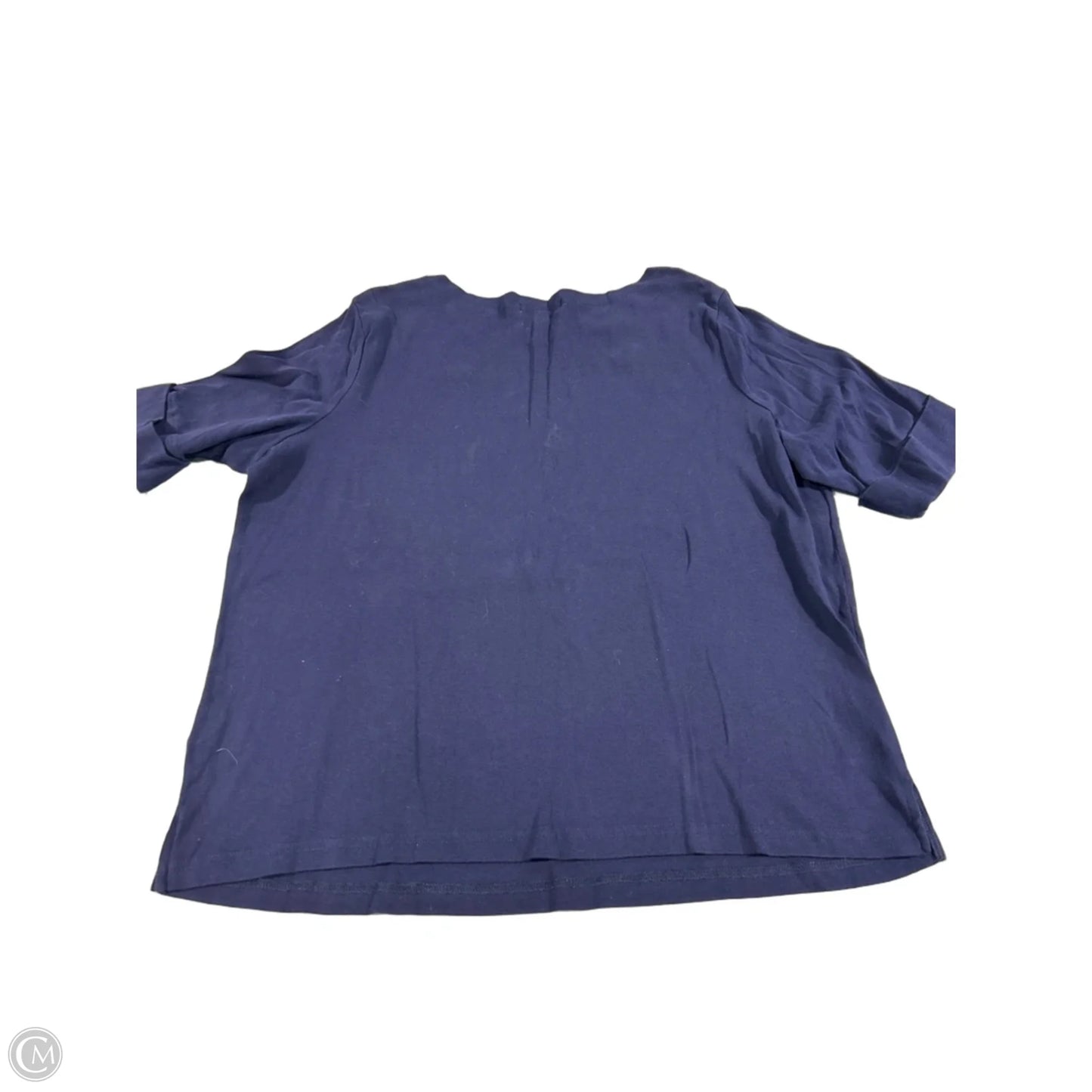 Top Short Sleeve By Ralph Lauren In Navy, Size: 2x