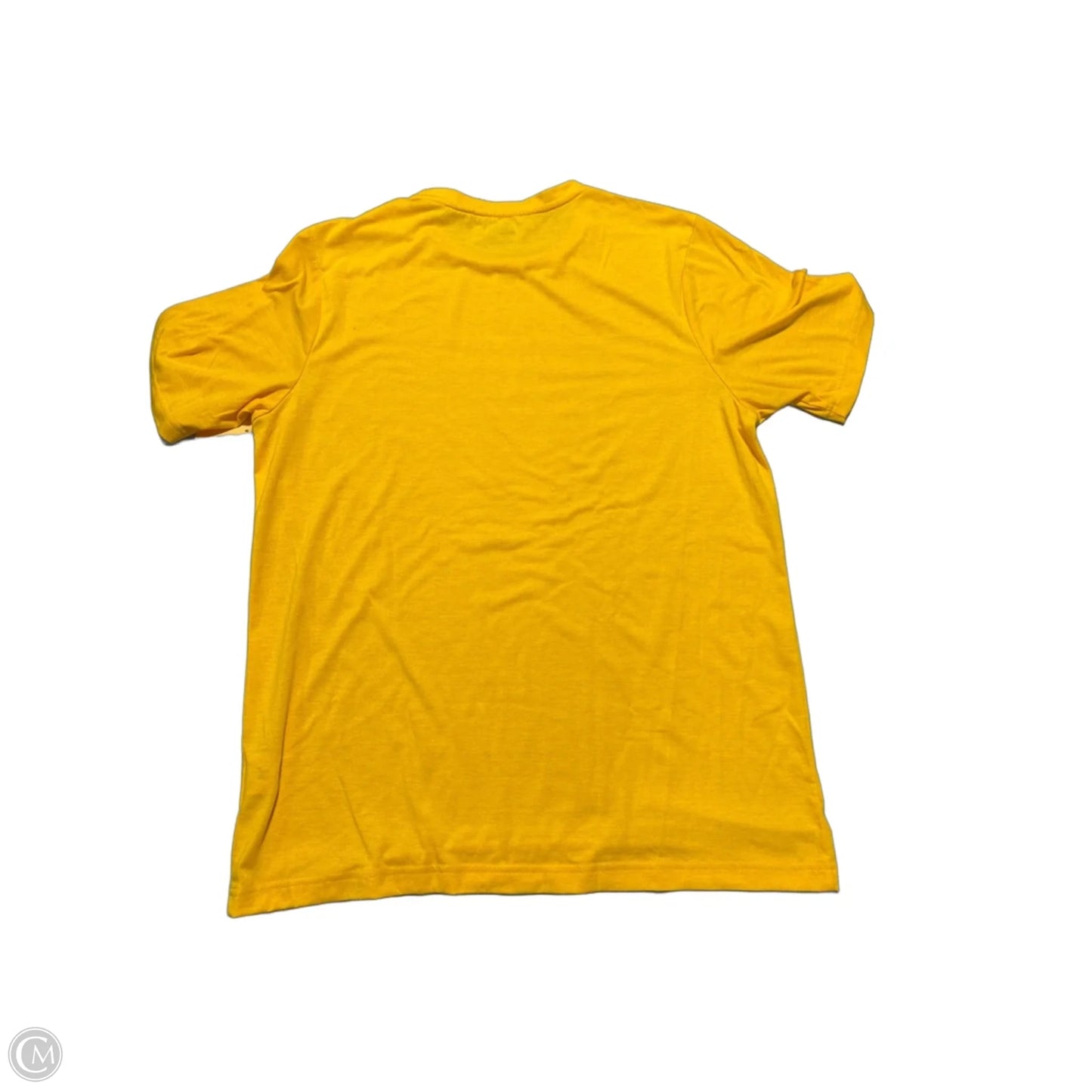 Top Short Sleeve By Authentic In Yellow, Size: L