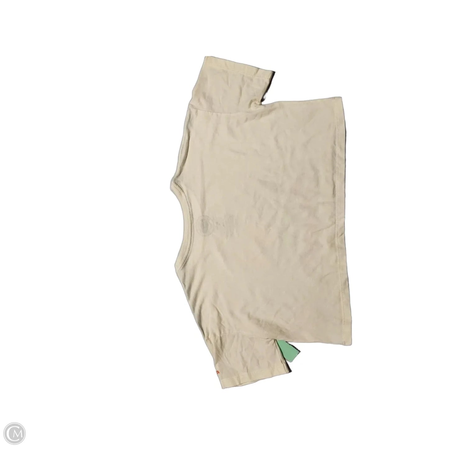 Top Short Sleeve By Cme In Cream, Size: M