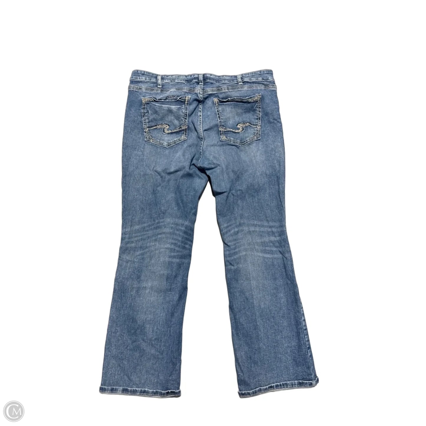 Jeans Straight By Silver In Blue Denim, Size: 14
