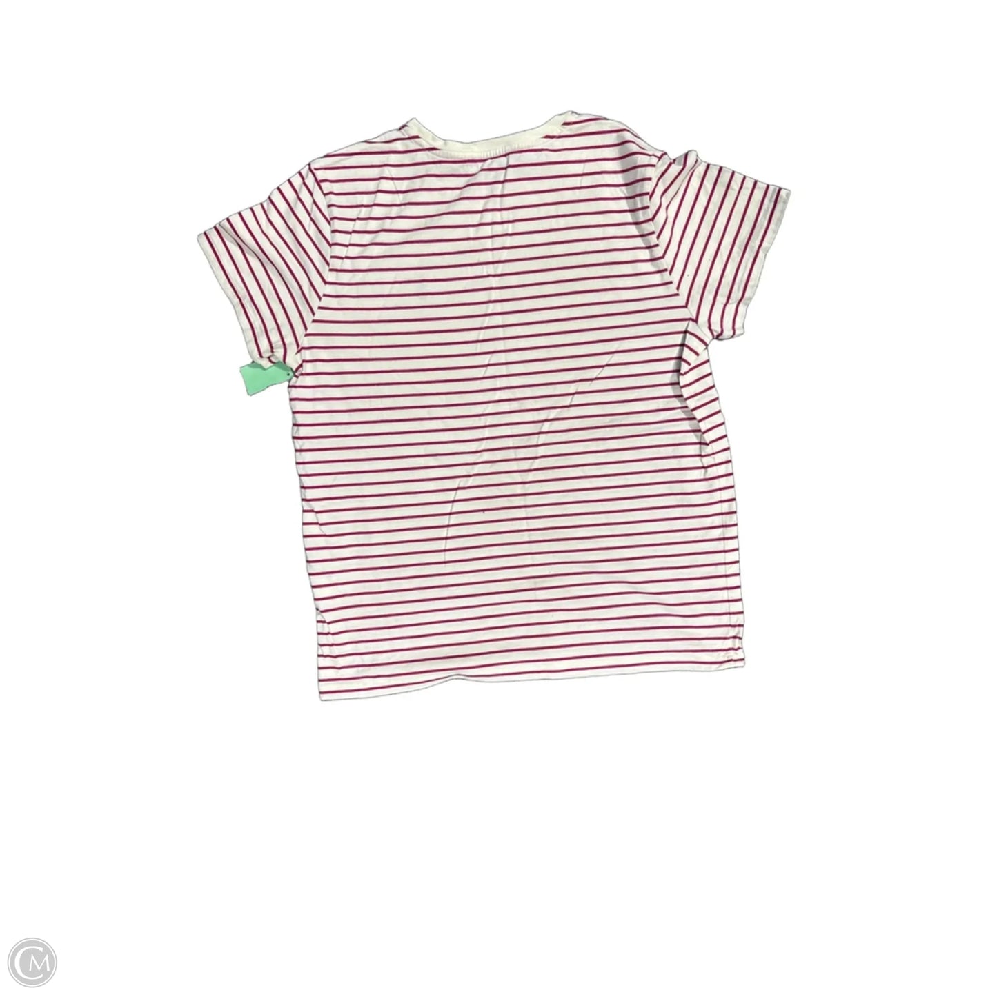 Top Short Sleeve By Ralph Lauren In Red & White, Size: Xl