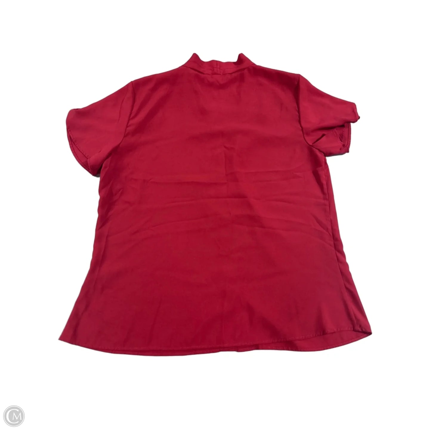 Top Short Sleeve By Calvin Klein In Red, Size: M