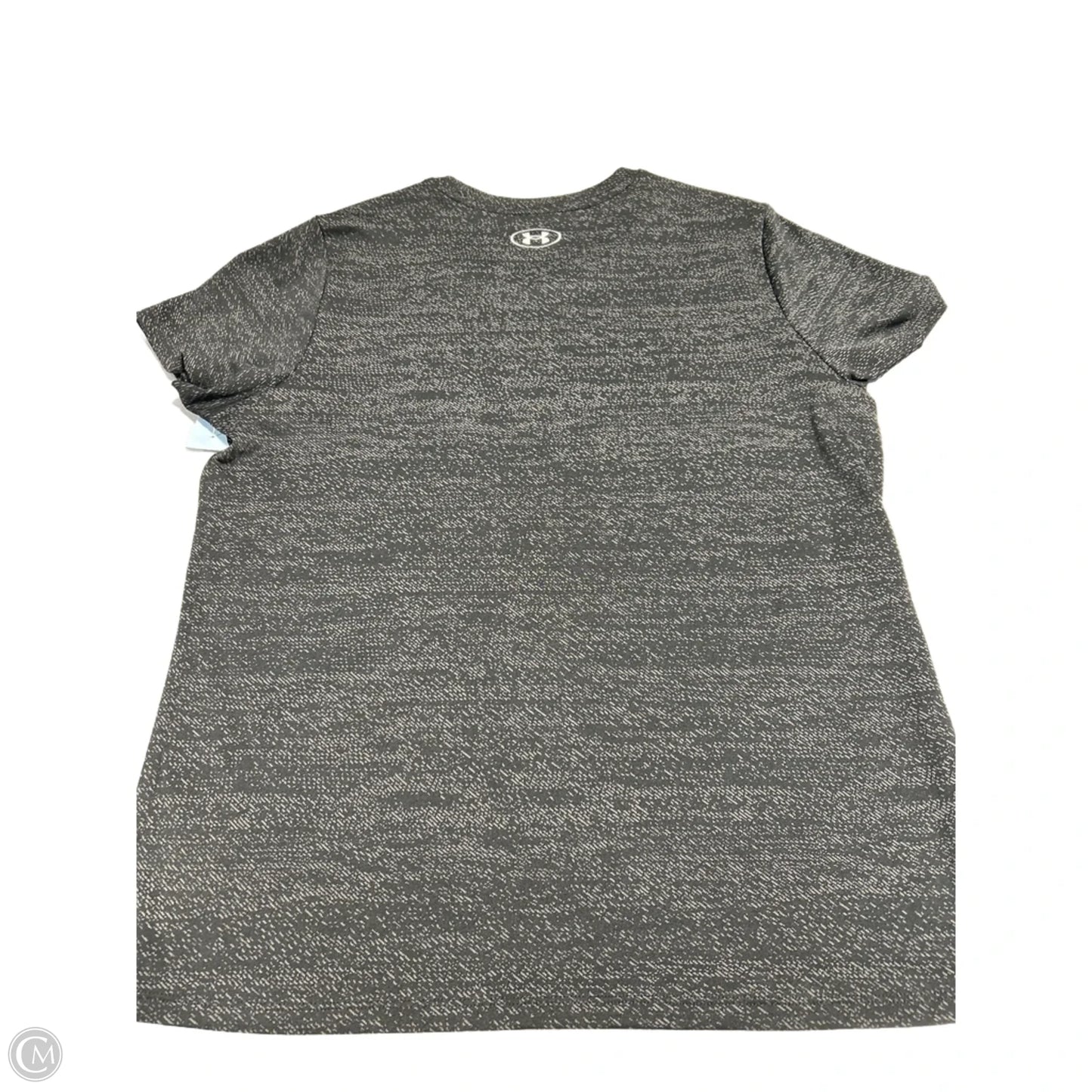 Athletic Top Short Sleeve By Under Armour In Black, Size: L