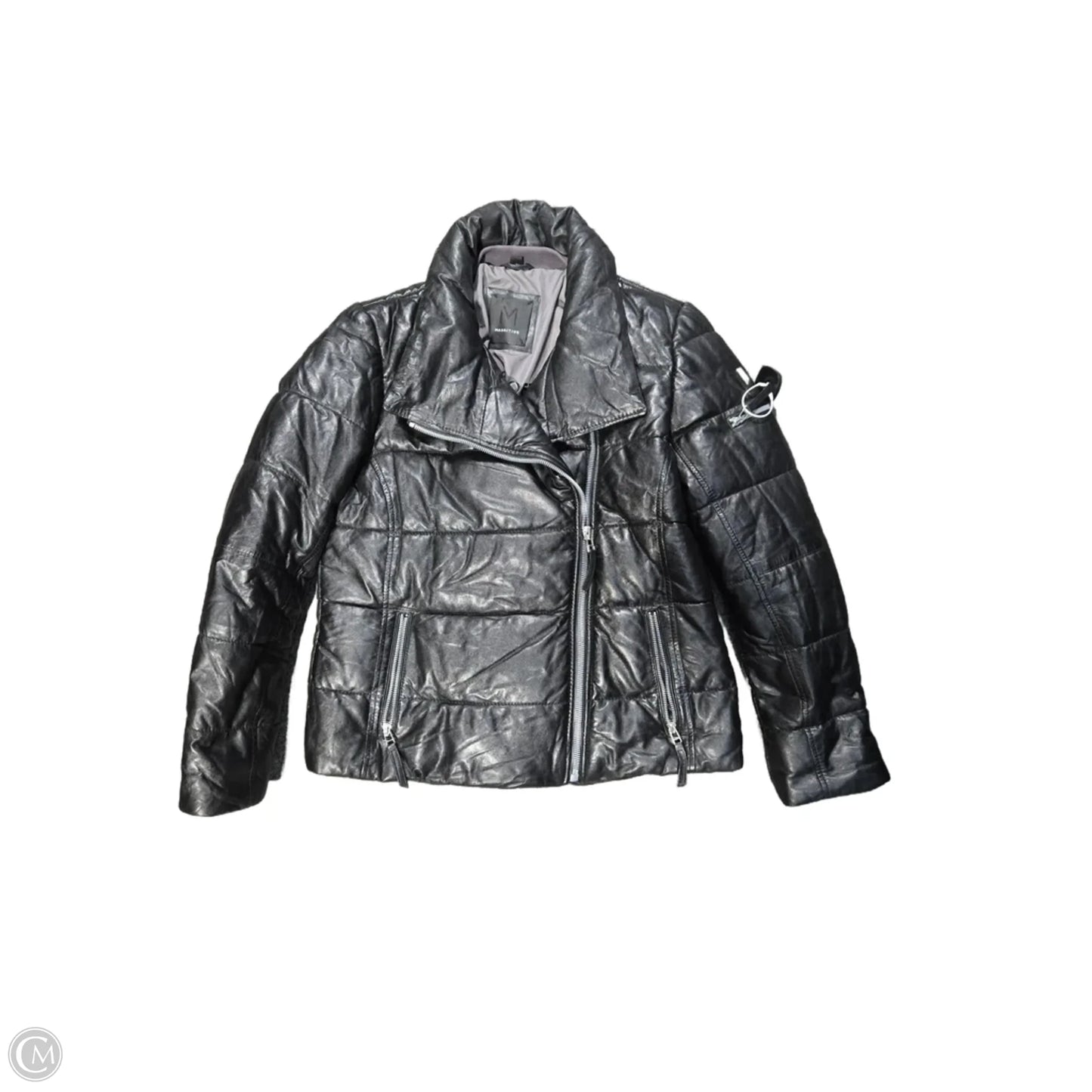 Coat Leather By Cma In Black, Size: Xl