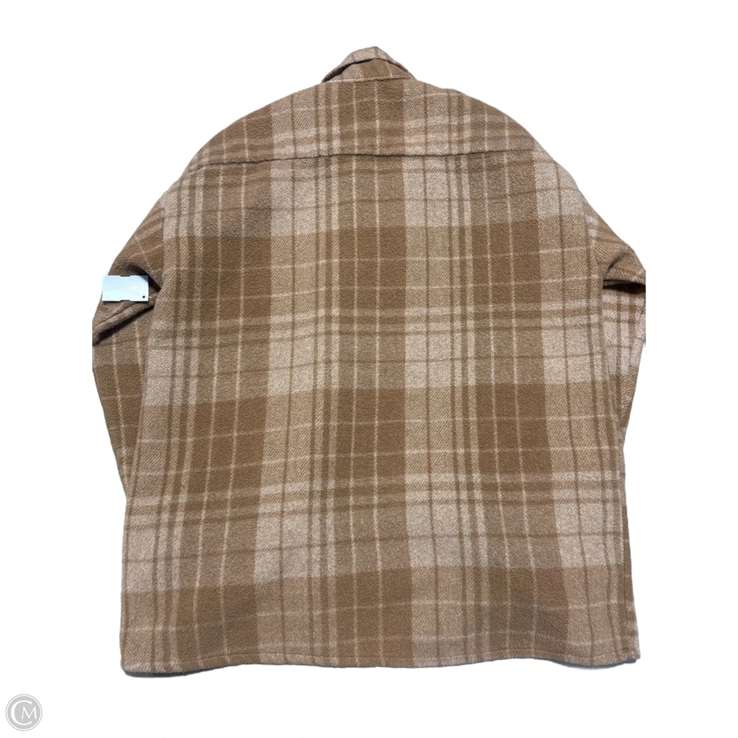 Jacket Faux Fur & Sherpa By Cmb In Brown, Size: L