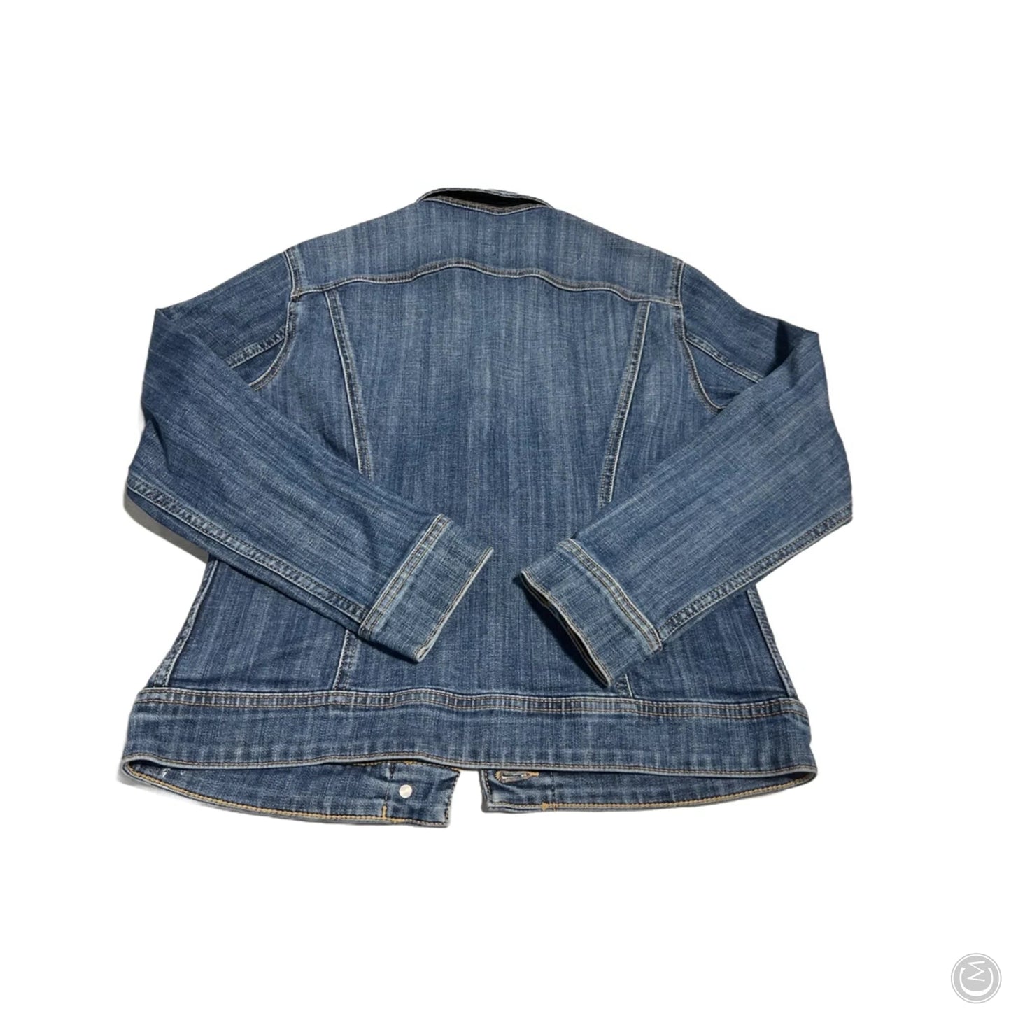 Jacket Denim By Lee In Blue Denim, Size: Xs