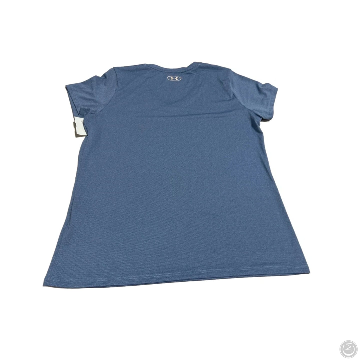 Athletic Top Short Sleeve By Under Armour In Blue, Size: L