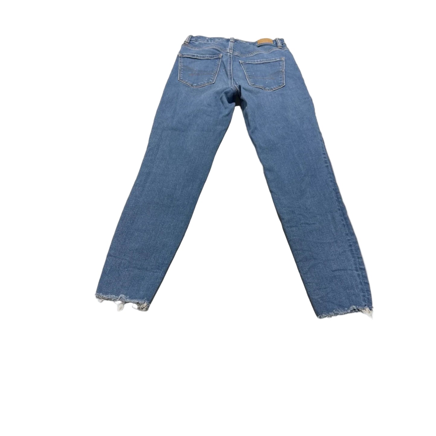 Jeans Skinny By American Eagle In Blue Denim, Size: 4