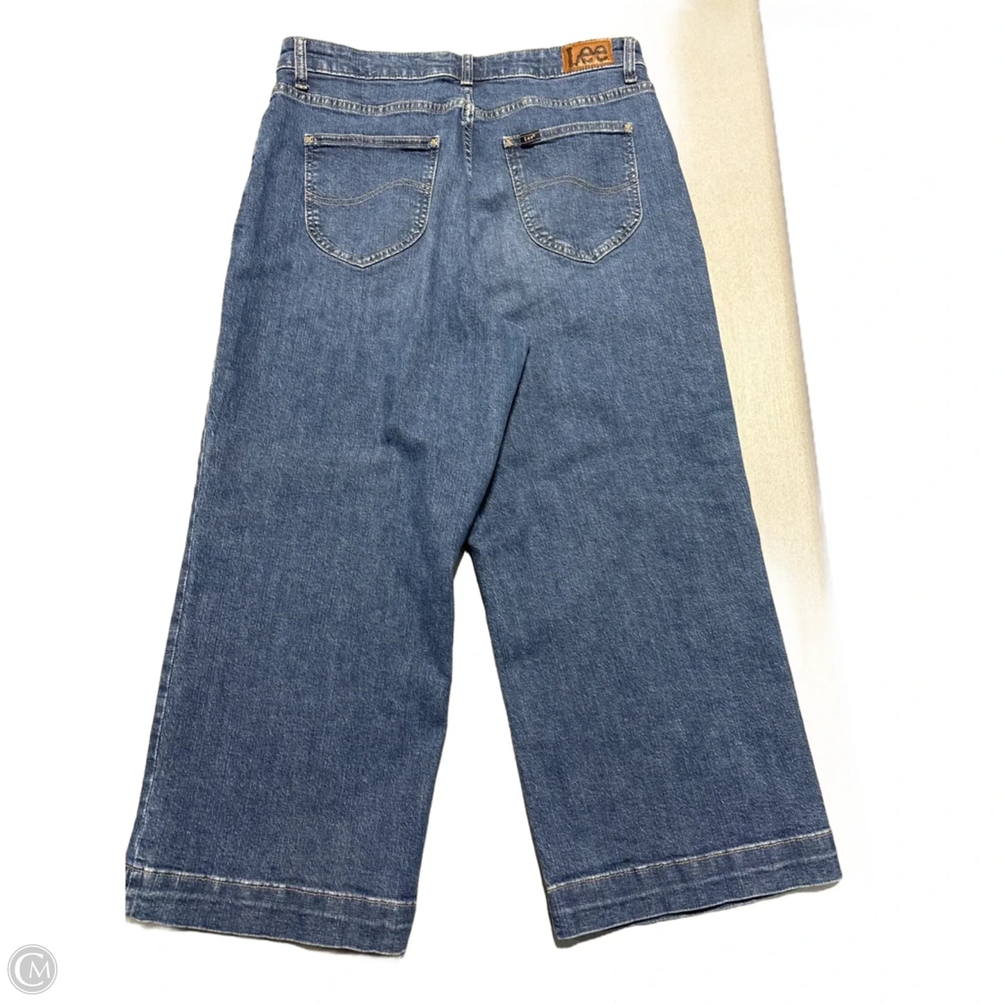 Jeans Wide Leg By Lee In Blue Denim, Size: 10