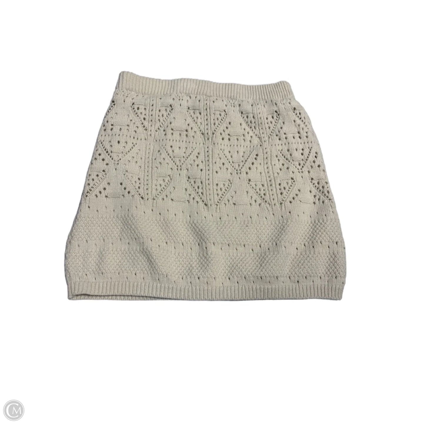 Skirt Mini & Short By Freshman In Cream, Size: M