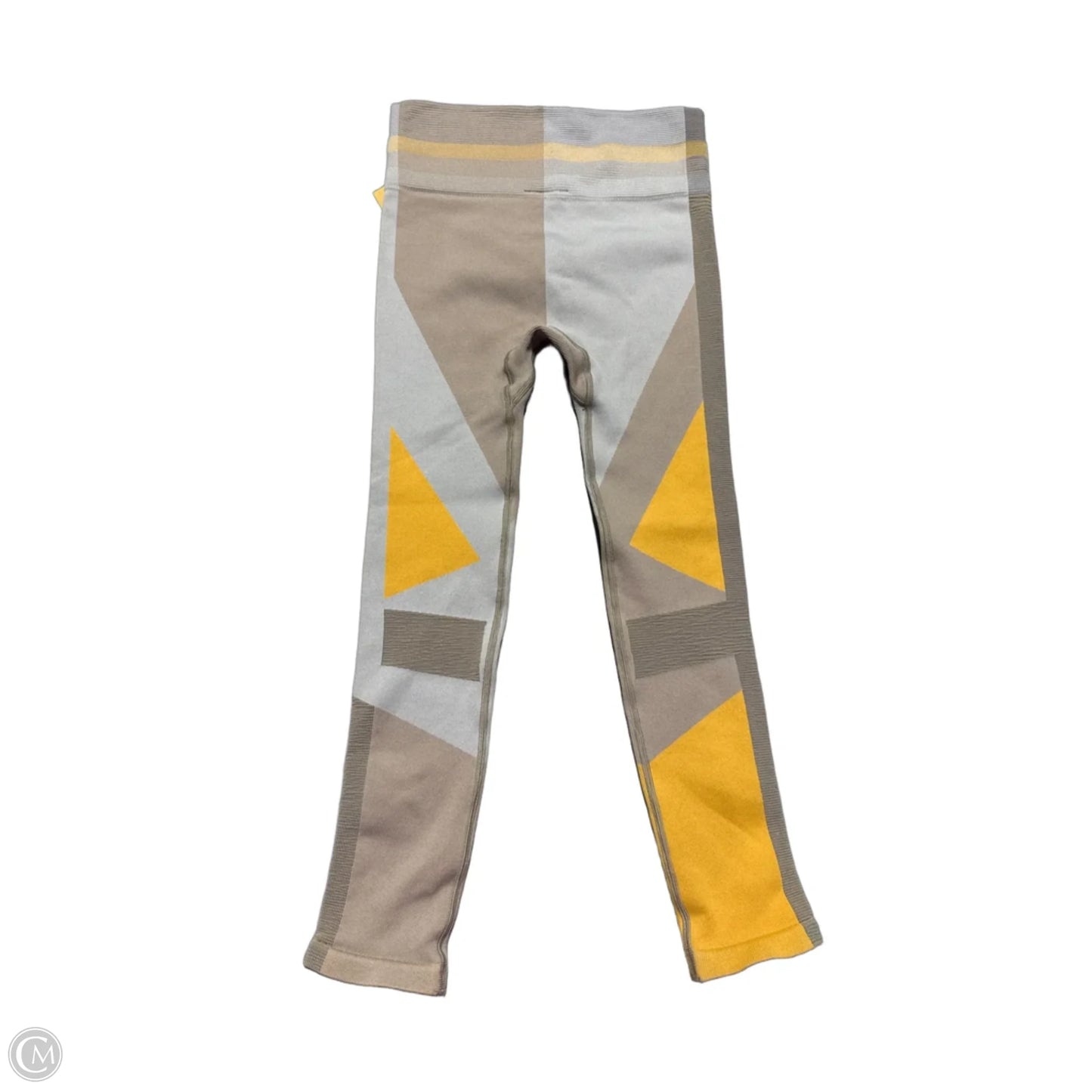 Athletic Leggings By Nike In Yellow, Size: M