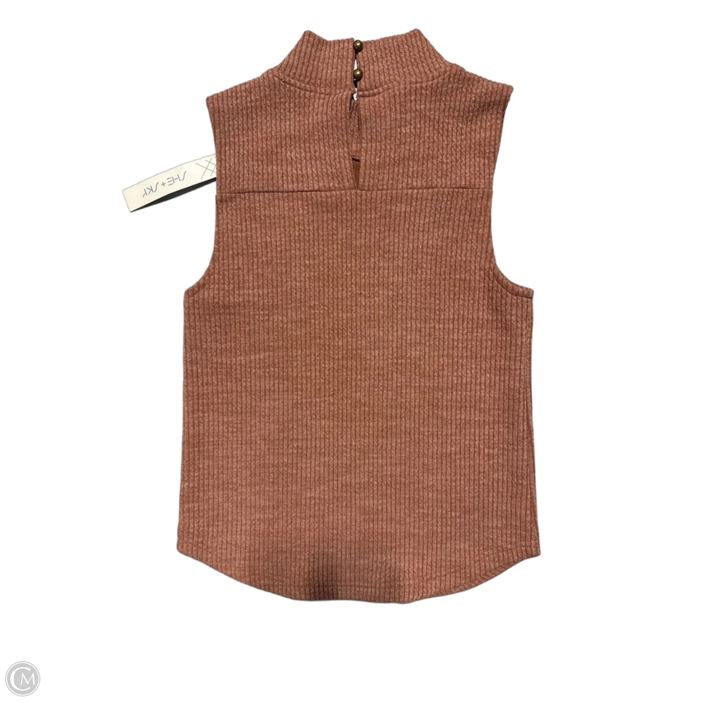 Tank Top By She + Sky In Orange, Size: Xs