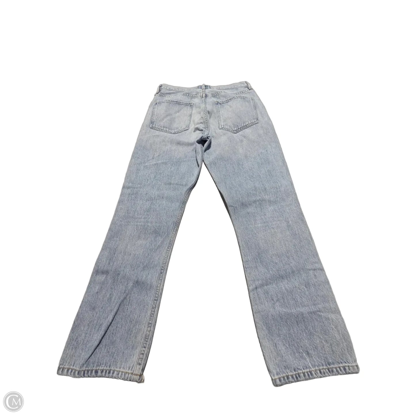 Jeans Straight By Agolde In Blue Denim, Size: 6