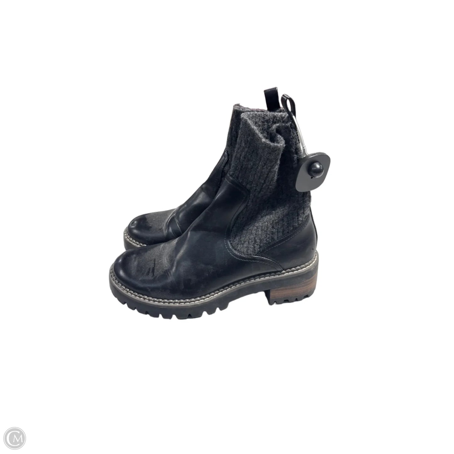 Boots Mid-calf Heels By Universal Thread In Black, Size: 9.5