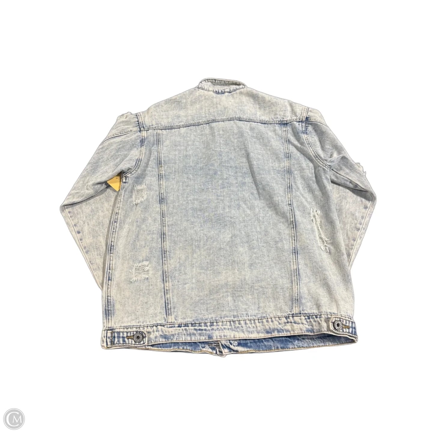 Jacket Denim By Umgee In Blue & White, Size: M