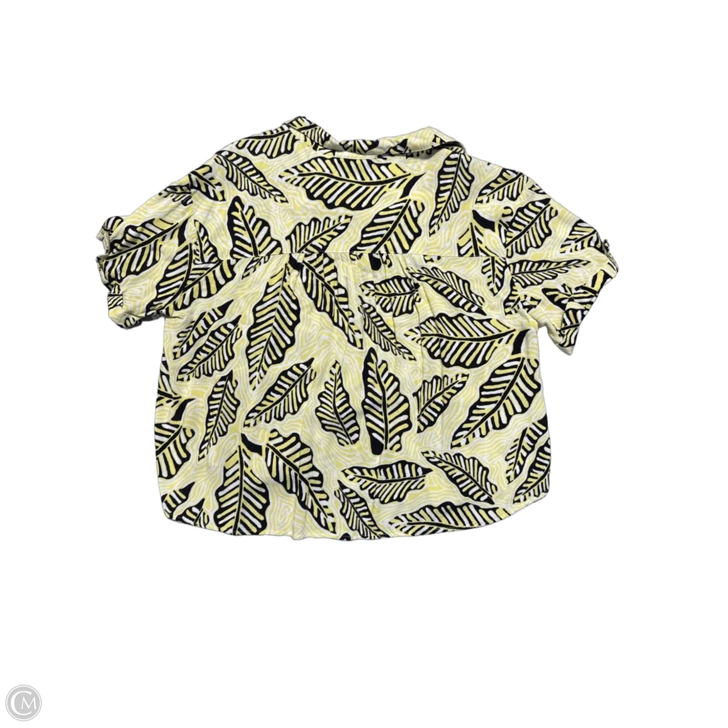 Top Short Sleeve By Jane And Delancey In Tropical Print, Size: Xl