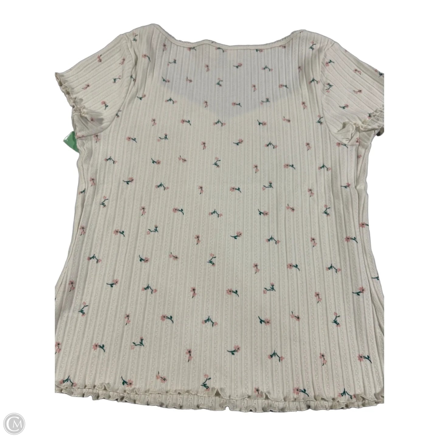 Top Short Sleeve By Universal Thread In Cream, Size: Xxl