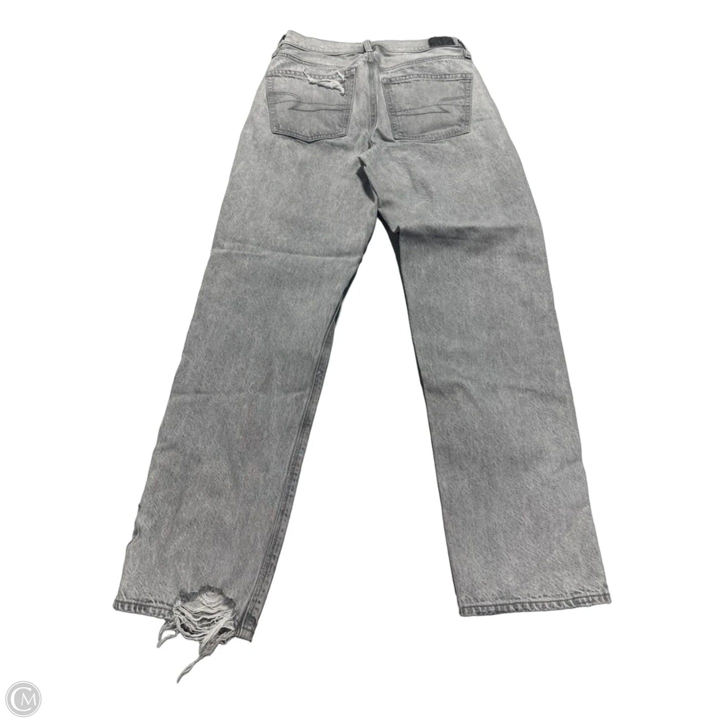 Jeans Straight By American Eagle In Grey, Size: 4