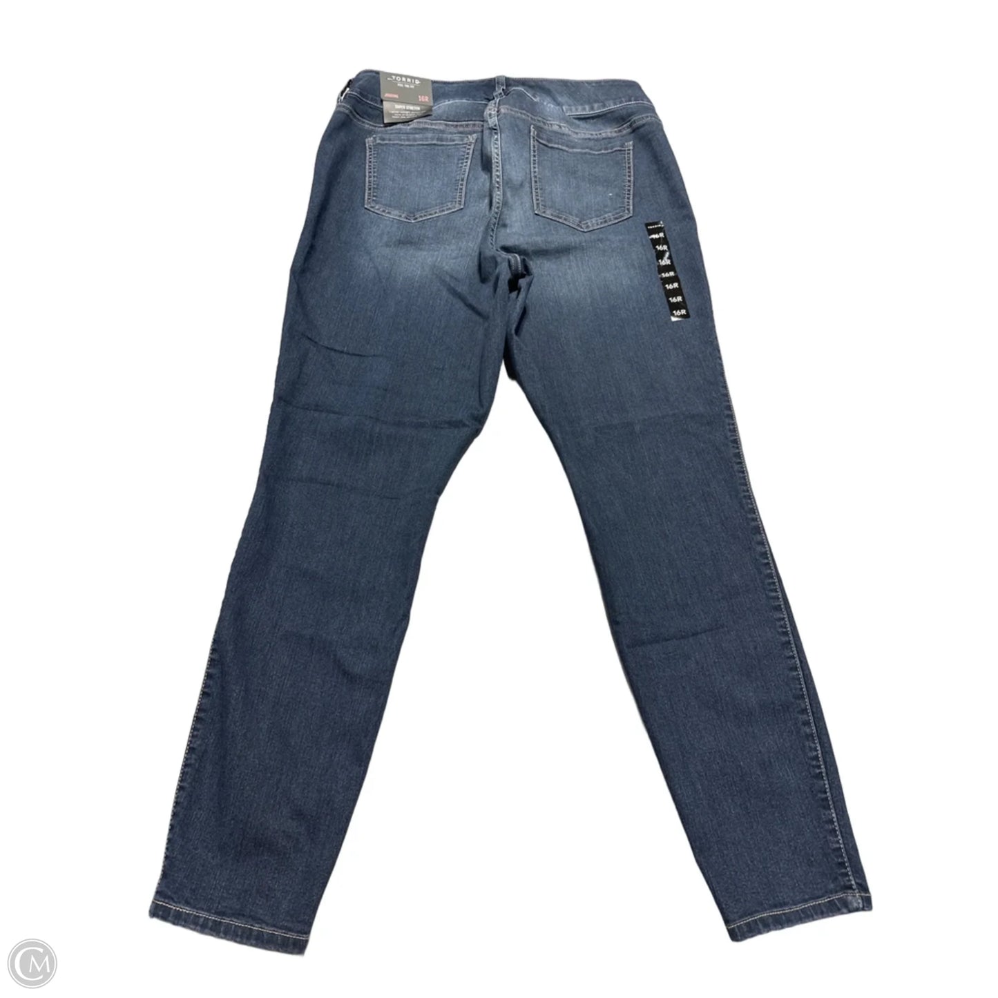 Jeans Skinny By Torrid In Blue, Size: 16