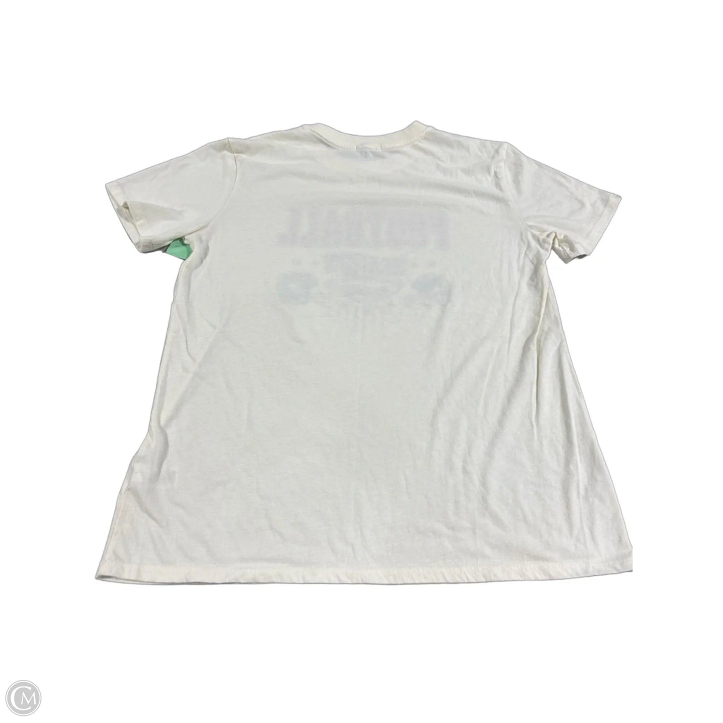 Top Short Sleeve Basic By Maurices In Ivory, Size: M