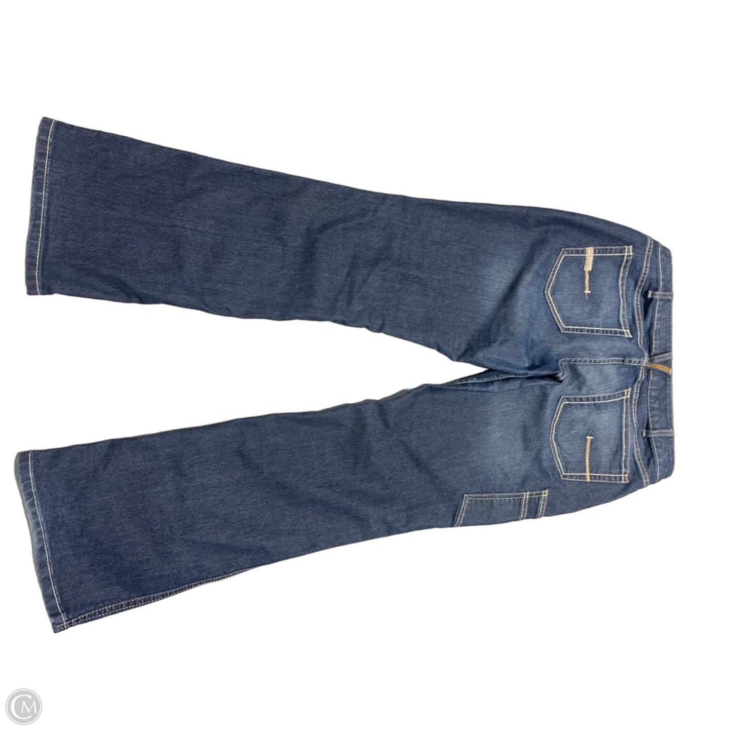 Jeans Boot Cut By Ariat In Blue Denim, Size: 16