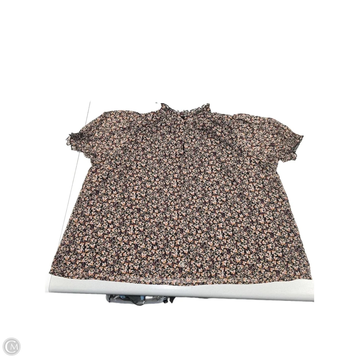 Blouse Short Sleeve By Target In Floral Print, Size: 1x