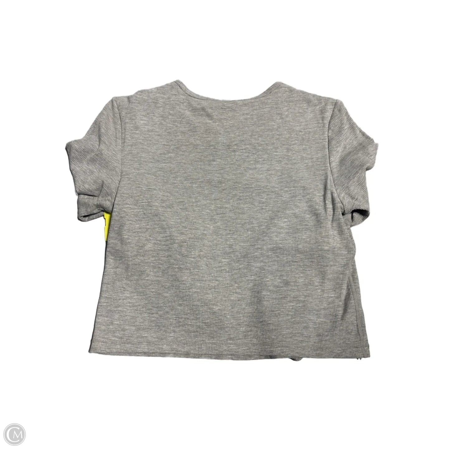 Athletic Top Long Sleeve Collar By Cmc In Grey, Size: S